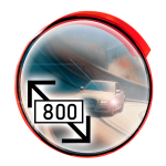 Oglinda rutiera circulara convexa D=800mm  Oglinda rutiera circulara convexa D=800mm