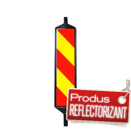 Baliza directionala stanga/dreapta 800 x 200 mm, clasa 1, dubla fata, plastic, FARA SUPORT 