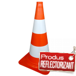 Con rutier reflectorizant flexibil h= 760 mm