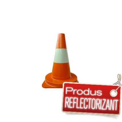 Con rutier reflectorizant flexibil h= 300 mm