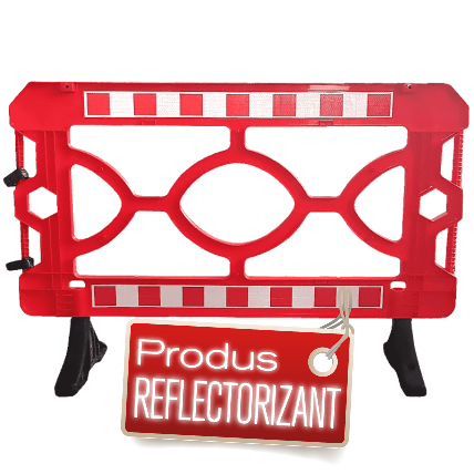 Panou bariera gard rosu din polietilena 1500X1000mm Panou bariera gard rosu din polietilena 1500X1000mm